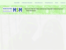 Tablet Screenshot of msmresources.org